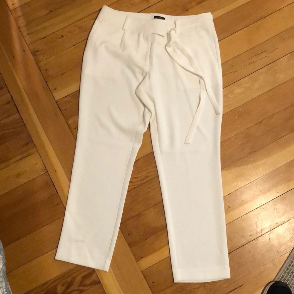 White high waited dress pants